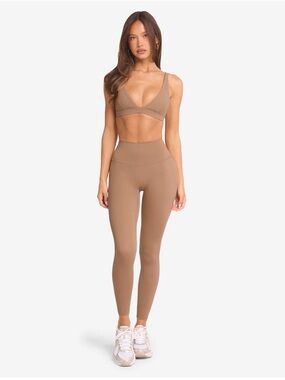 CSB Freedom Set - Freedom Celine Crop & Freedom Scrunch Leggings - Toffee - S